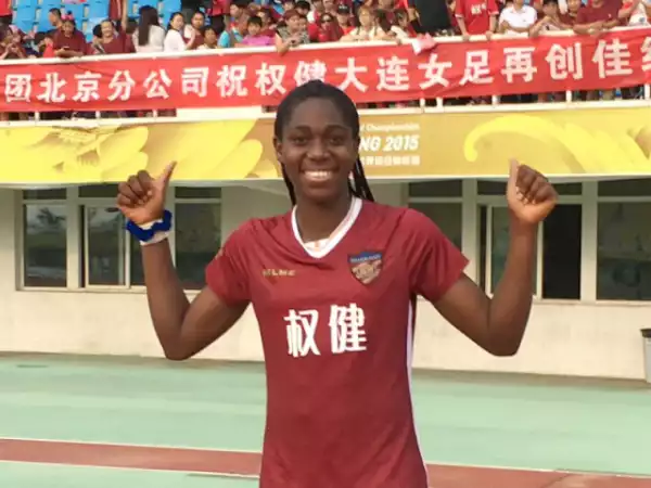 Asisat Oshoala Slams Haters, Shows Off Her Shoe Closet And New Iphone
